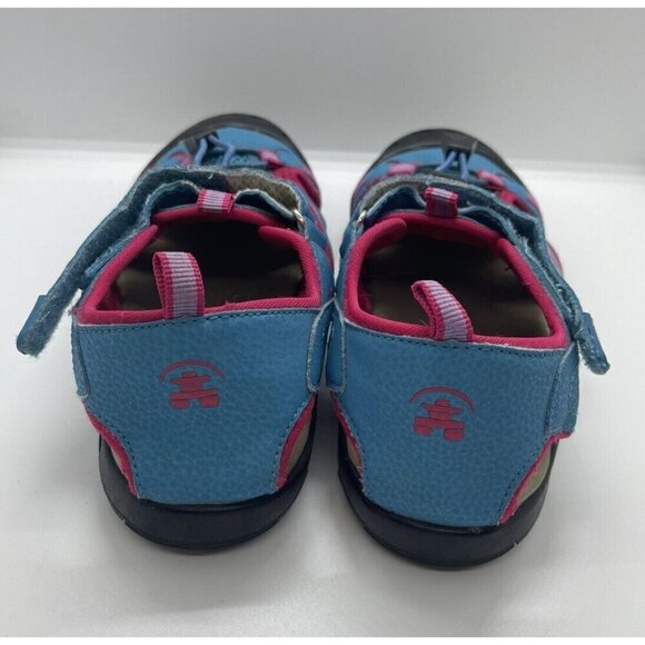 Kamik Crab Girls' Sz 3 Pink Turquoise Waterproof Sport Closed Toe Sandals HK4594 - Picture 3 of 9